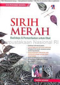 Image of Sirih Merah Budidaya dan Pemanfaatan Untuk Obat